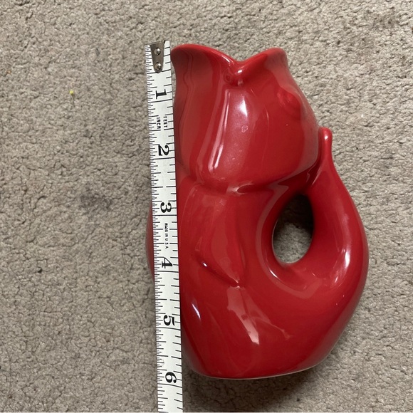 Authentic GurglePot Red Fish Pitcher Creamer  Designed in Seattle WA - Picture 6 of 6